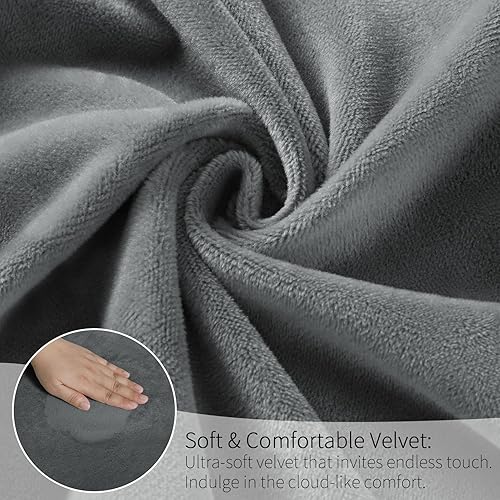 Miniatura 10 de MOSAYT Juego de 6 fundas de terciopelo para sillas de comedor, fundas elásticas con tela gruesa extraíble para sillas Parsons, protectores de