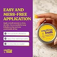 Vista 7 de All-Natural Hemorrhoid Cream, Herbal Balm, Soothes Itching & Discomfort - Itch Hemorrhoid Soother Moisturizes for Itching, Rashes, Dryness, and