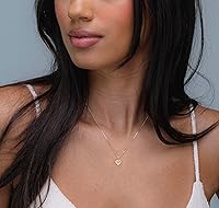 Vista 2 de Charm America - Dije de corazón inflado de oro - Oro de 14/10 quilates - Colgante de corte diamante pulido - Joyas 3D - Ideal para regalos