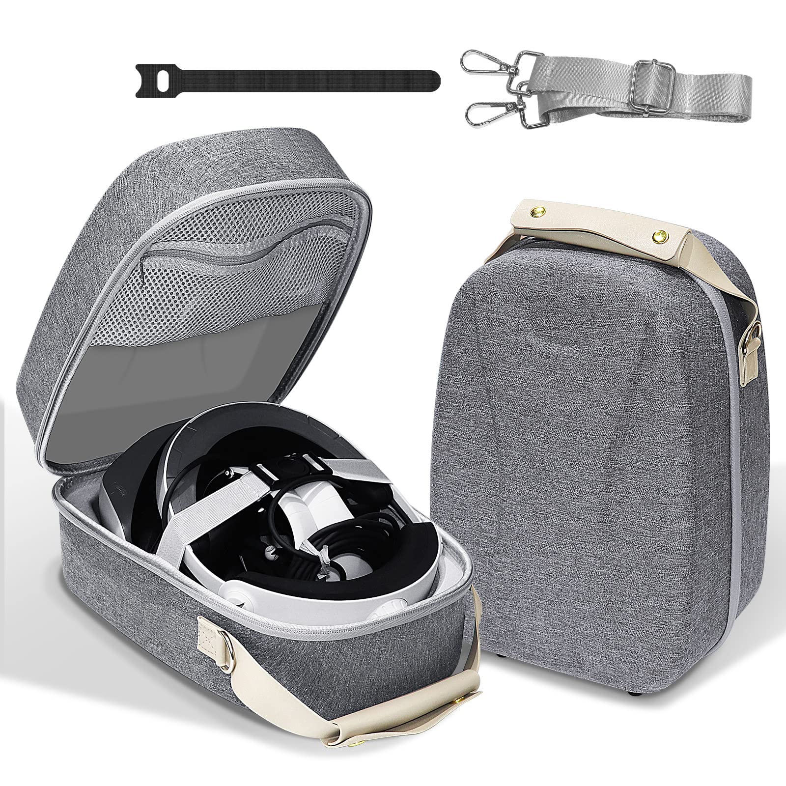 Scatola da viaggio portatile EVA Borsa da trasporto VR2 Auricolare Box Cerniera Organizzatore Facile Aprire e Chiudere Custodia rigida per il trasporto
