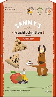 Sammy´s Fruchtschnitten | Fruchtige, gebackene Snacks für Hunde | mit Äpfeln & Holunder | 1 x 800 g product image