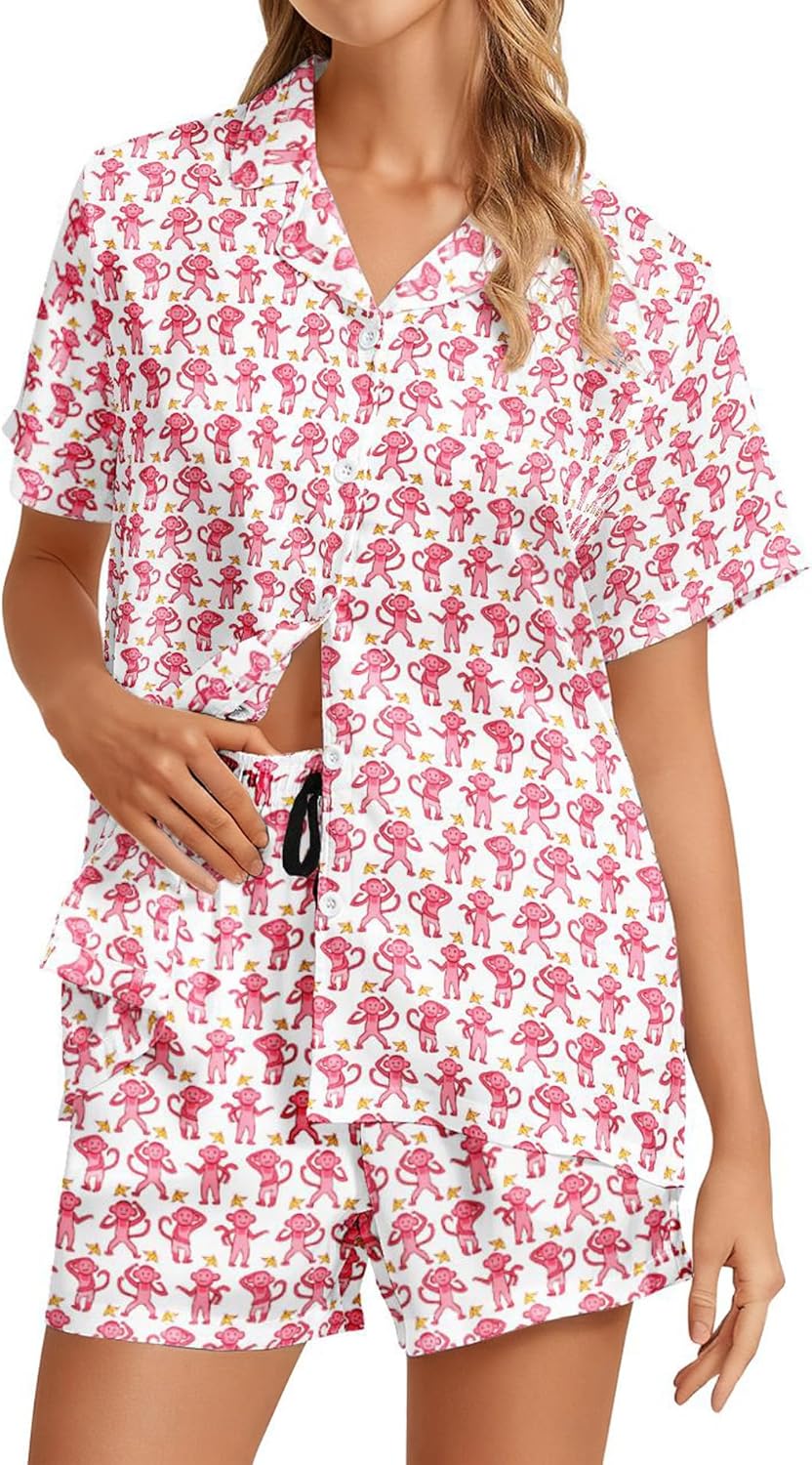 LARSD Womens Pajama Sets Satin Silk Pajamas Sets 2 Piece Button Up Pajamas Pj Set Sleepwear - Image 4