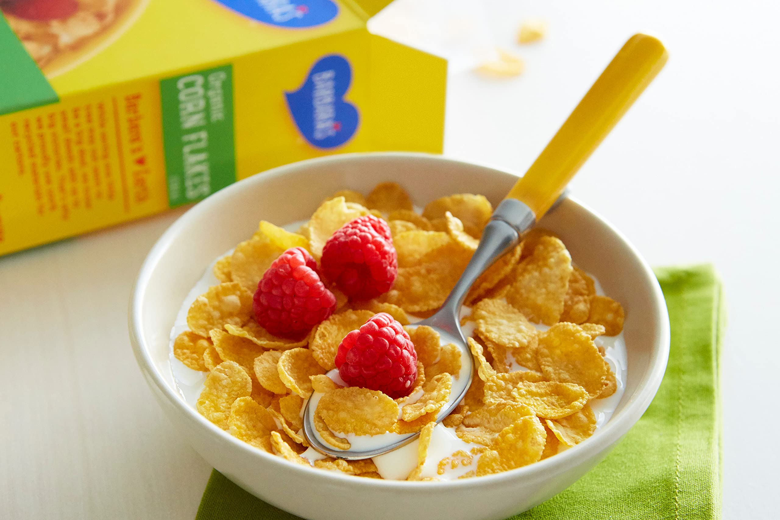 Barbara's Organic Corn Flakes Cereal, Gluten Free, Vegan, 9 Oz Box