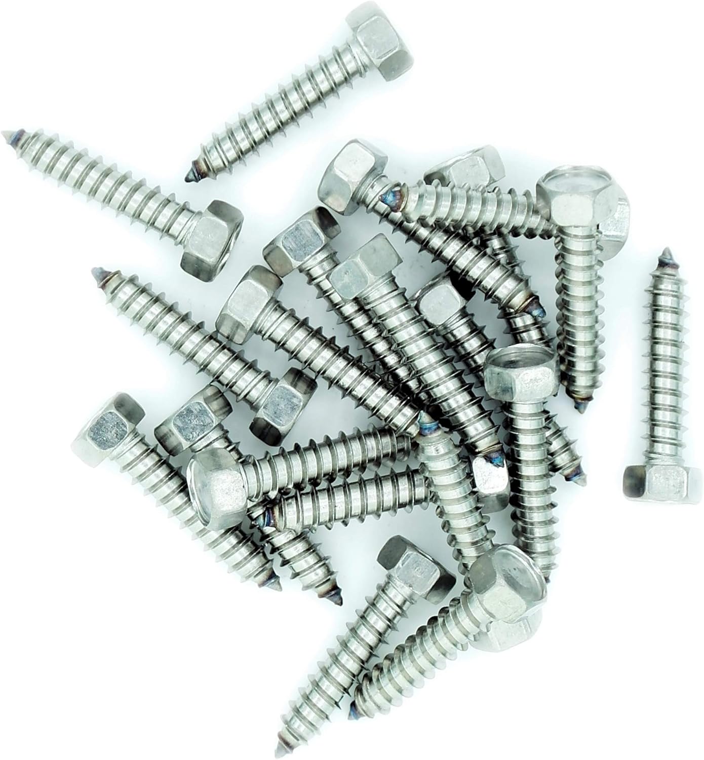 No.12 x 0.5 (5.5mm x 13mm) Hex Self-Tapping Screw - Stainless Steel (A2) (Pack of 20), 5.5x13 - A2 (20) - Image 4