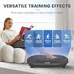 EILISON 3D Vibration Plate Exercise Machine for Lympathic Drainage - Whole Body Workout Vibration Fitness Platform w/Loop Bands - Home Equipment for Recovery, Wellness, Tonning