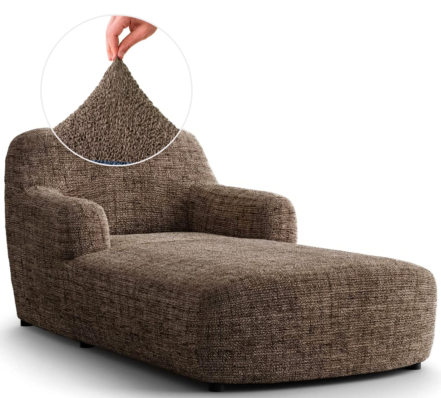 PAULATO BY GA.I.CO. Chaise Lounge Slipcovers - 1-Piece Furniture Protector - Form Fit, Machine Washable -Microfibra…: retailer-supplied image