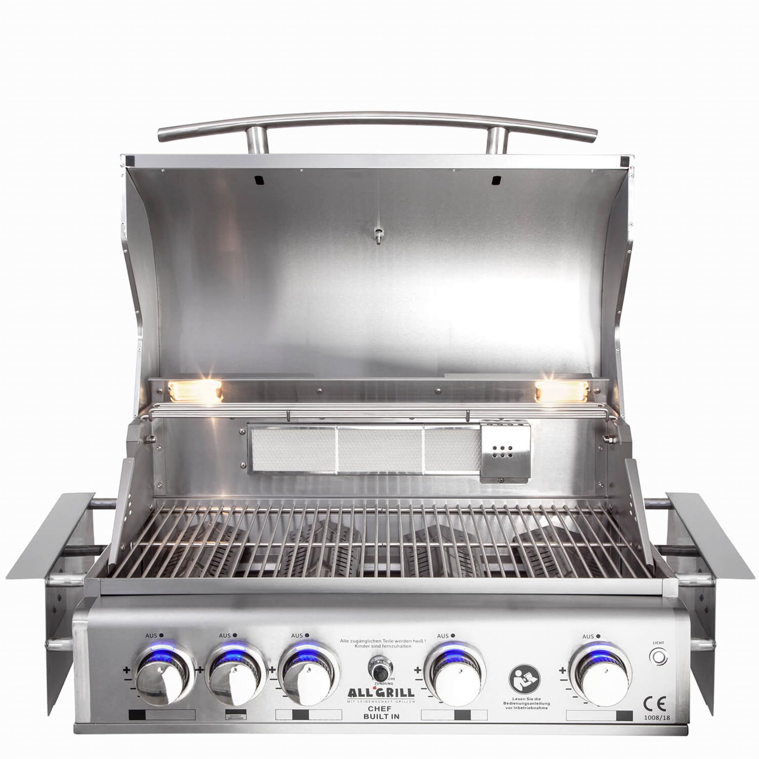 Top-Line Chef L Built-In Gasgrill Einbaugrill Edelstahl Air System 4 Brenner/Backburner