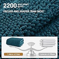 Vista 9 de IM HOME Tapete Absorbente de Chenilla para Exteriores 36" x 24", Tapetes de Puerta Lavables para Perros con Lodo, Antideslizante, Tapete