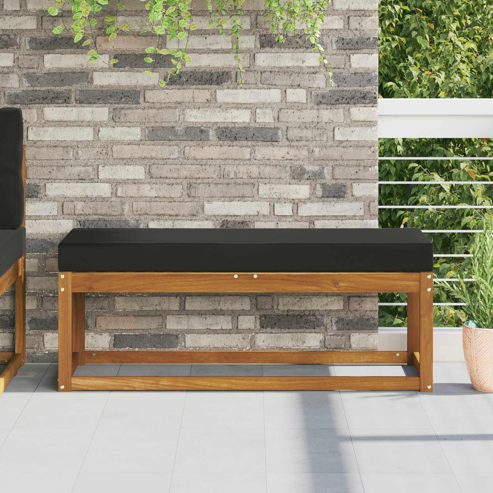 Coussin de siège extérieur 111,5x40 lavable et ergonomique pour chaise jardin