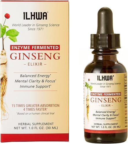 ILHWA Extracto líquido fermentado de Panax de ginseng coreano - Ginseng de la más alta eficacia 12% ginsenósido 2-3 veces más ginsenósidos que el