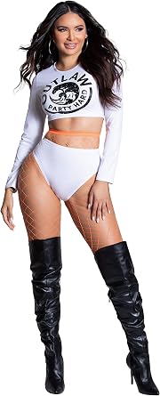 Yandy Womens Two Pieces Party Hard Outlaw Crop Top Halloween Costume