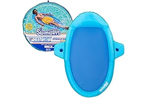 SwimWays Power Swim Spring Float Papasan Lounger with Hyper-Flate Valve for Pools and Lakes