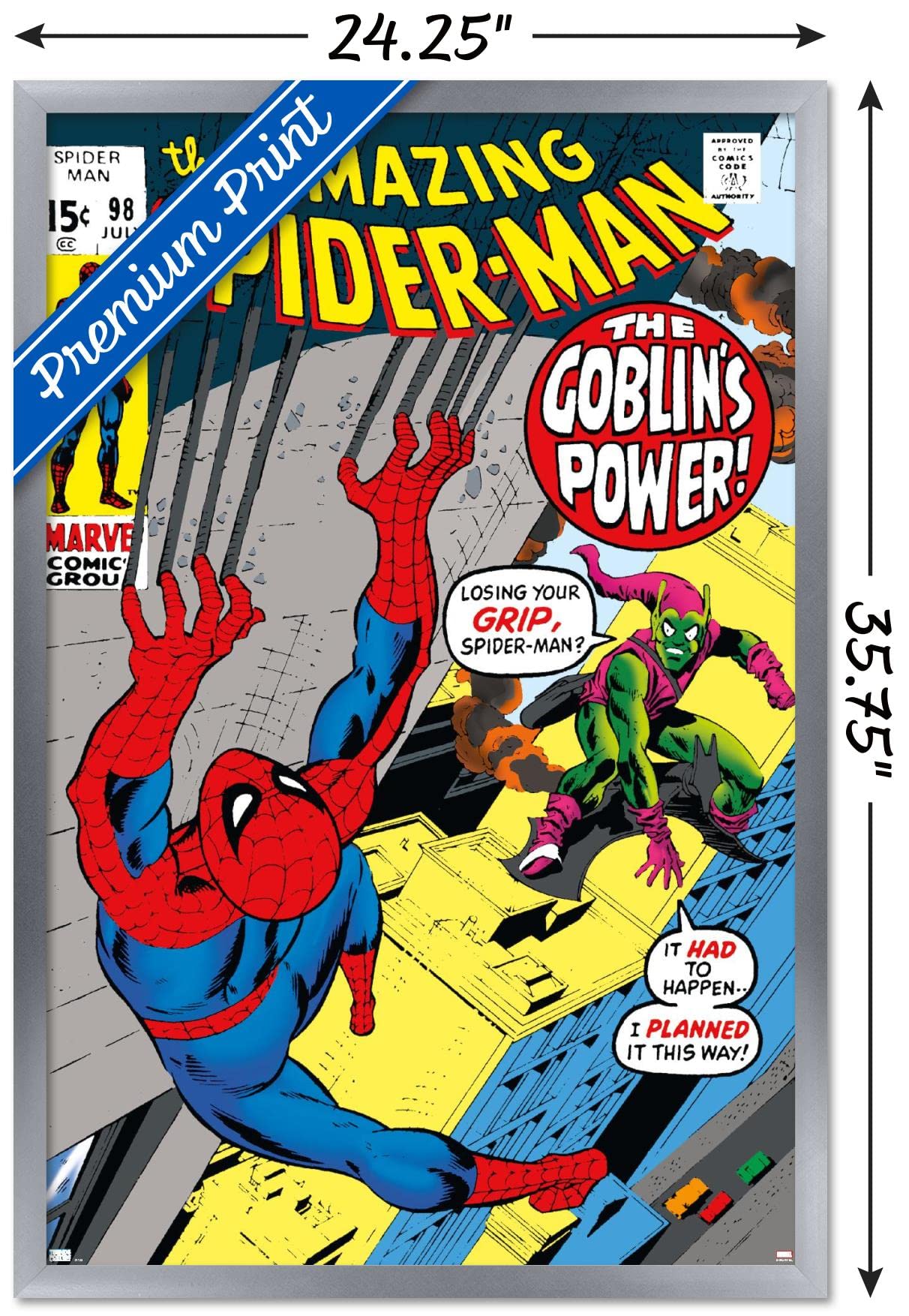 Goblin サイン入りポスター Amazon.com: Marvel Comics Green Goblin - The Amazing Spider-Man