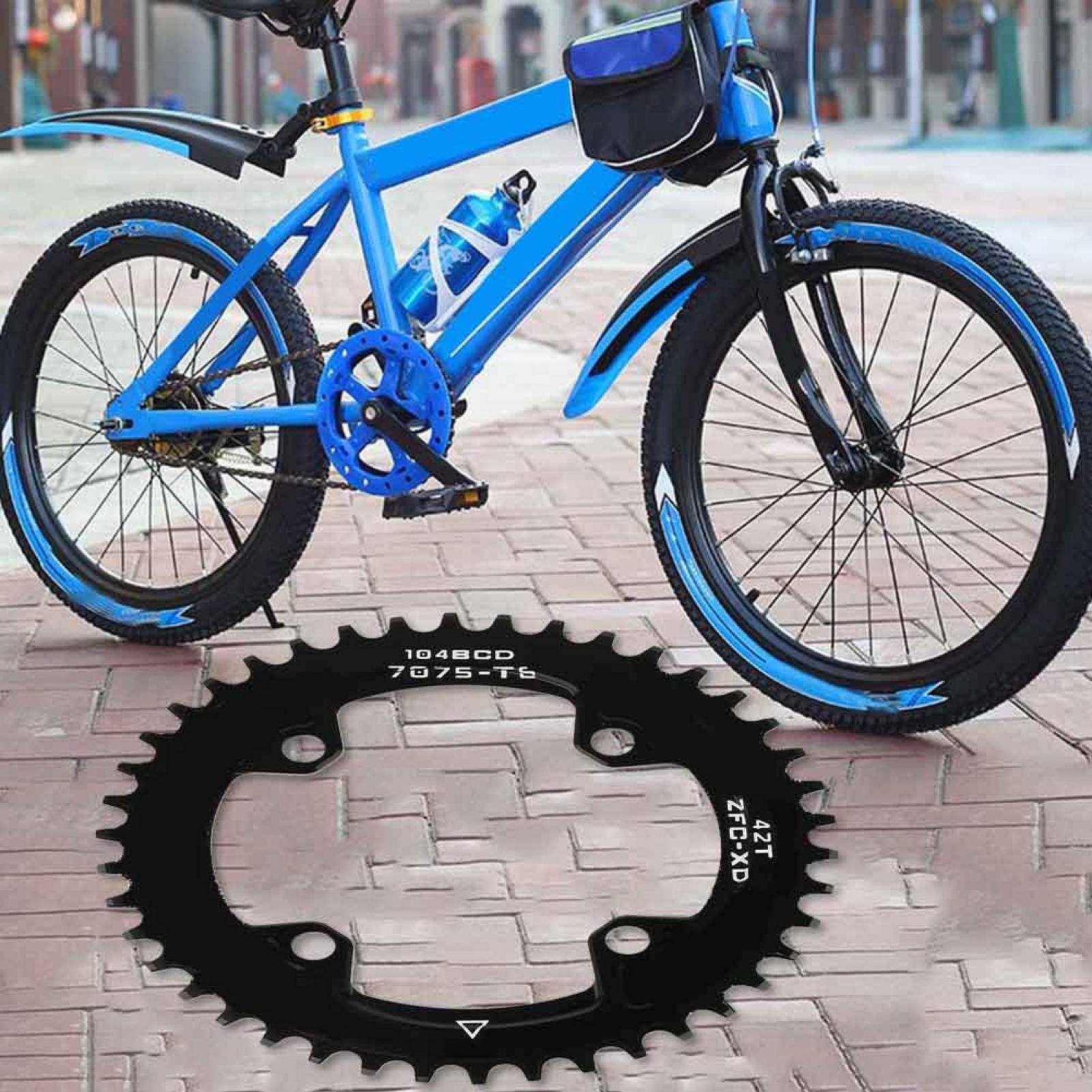 Azonicチエーンリング☆104BCD ・42T Azonicチエーンリング☆104BCD