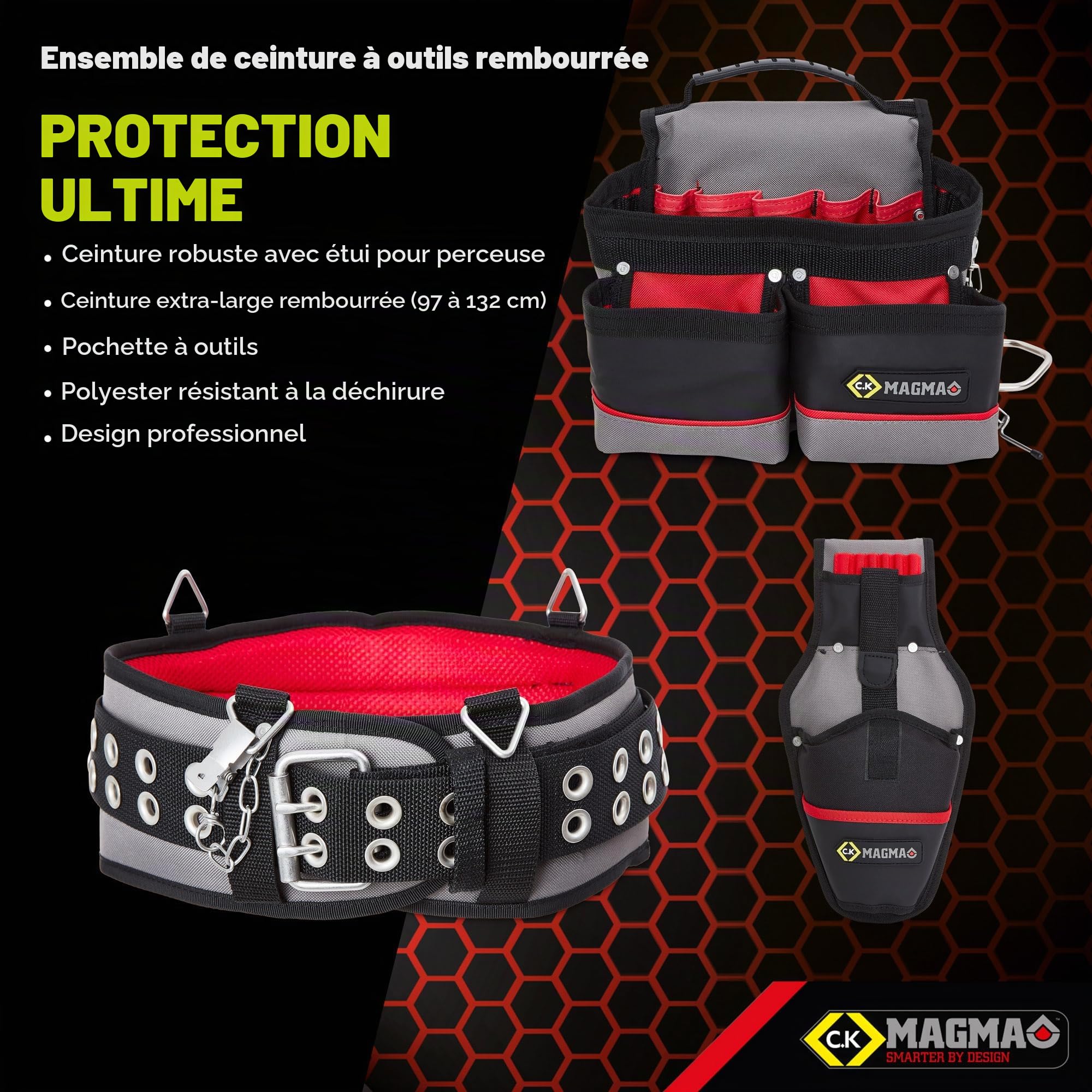 C.K Magma MA2738 Ceinture à Outils Rembourrée
