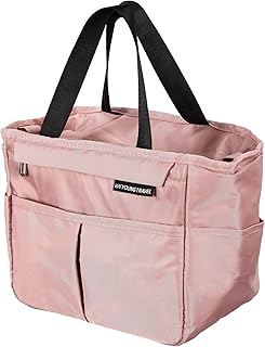 JJsdwin Bolsa de picnic de 7 L, pequeña bolsa refrigeradora con correa para el hombro, plegable, para oficina, escuela y pícnic, bolsa de almuerzo, 23 x 15 x 20 cm, color rosa