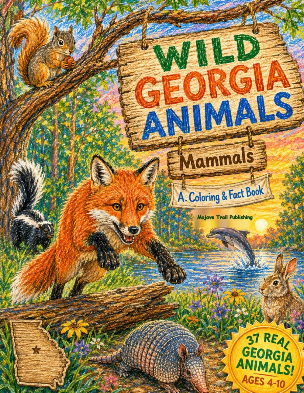 Wild Georgia Animals: Mammals — A Coloring & Fact Book