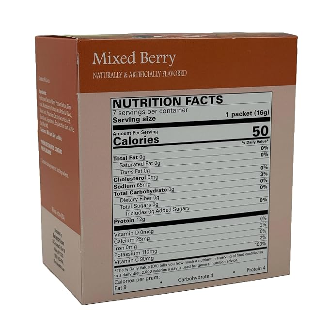 Bebida de proteína sin azúcar sabor frutos rojos 12g miniatura 3