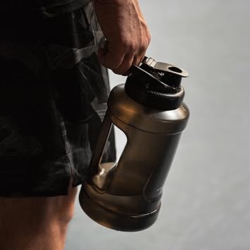 Smartshake Ultimate Jug Black 2100 ml / 72 oz Leak Proof Screw-on Lid - BPA Free Water Bottle Protein Gallon Bottle – Unisex