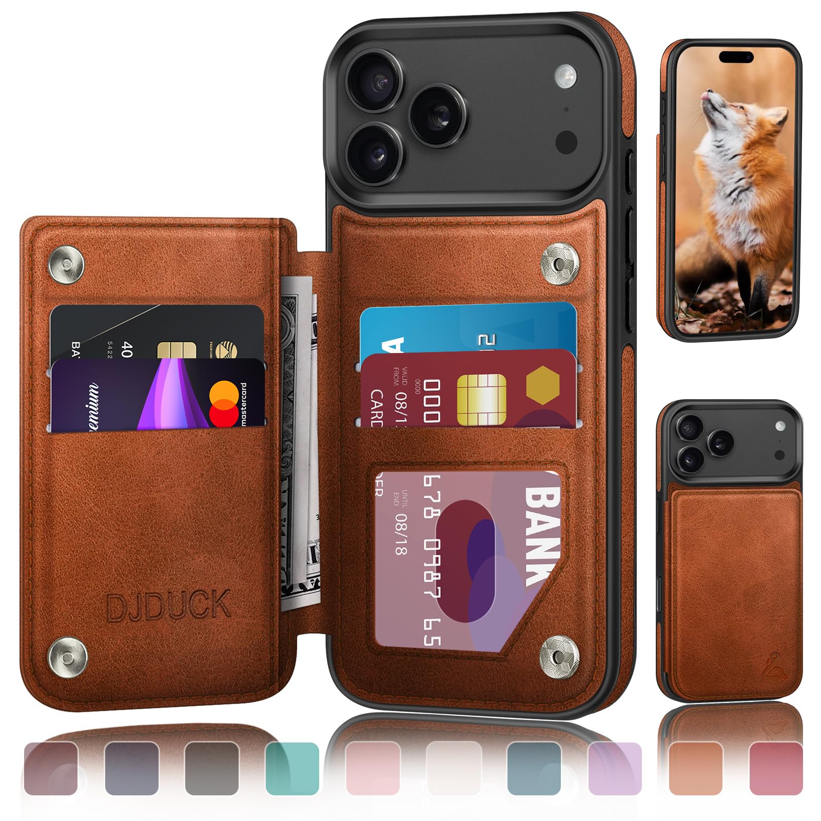 Amazon.com: DJDUCK Designed for iPhone 17 Pro Max Case Wallet with