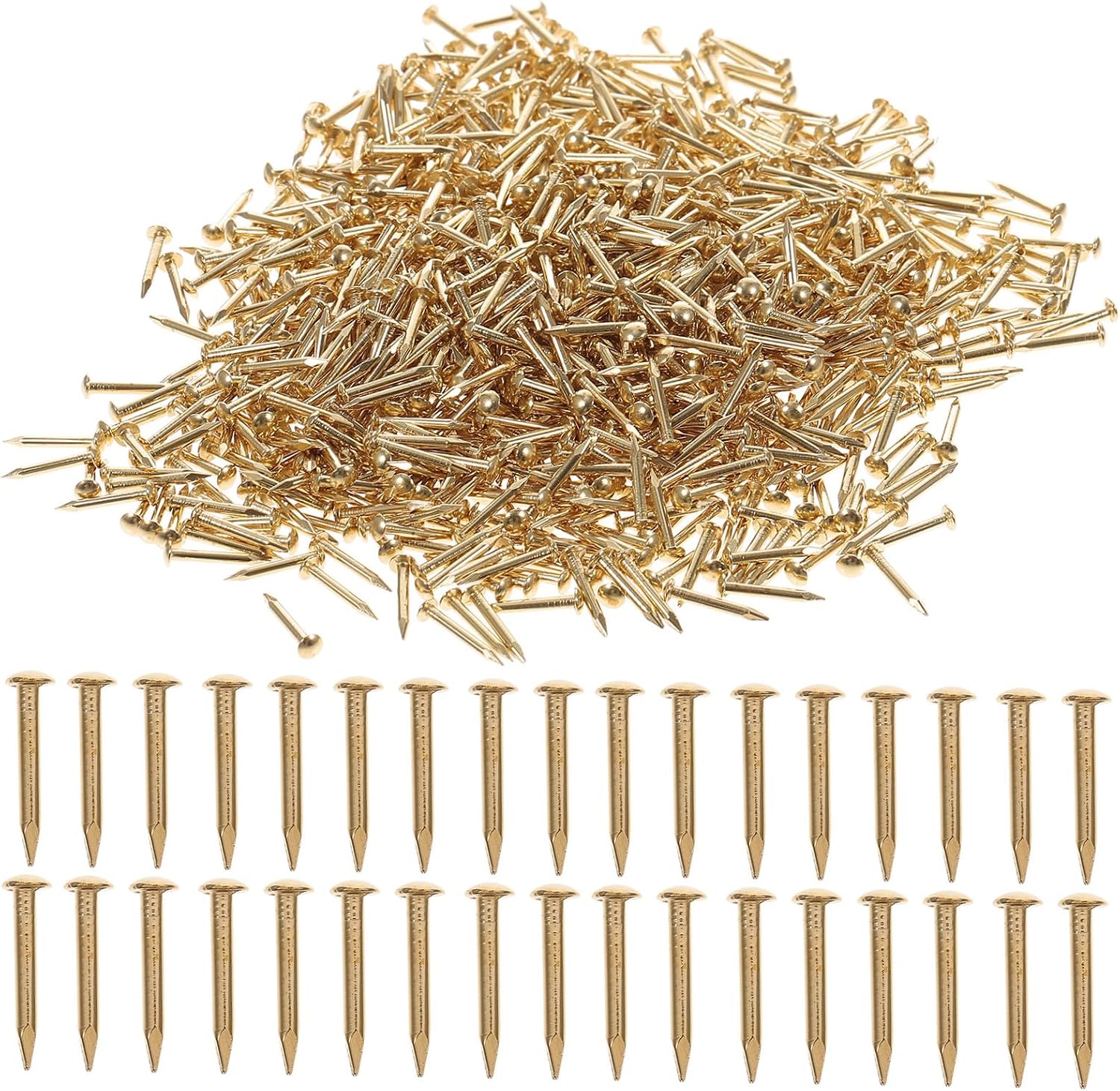 GANAZONO 1pack Woodworking Copper Nails Small for Hanging Pictures Home Decor Pack Approximately Nails and Resistant