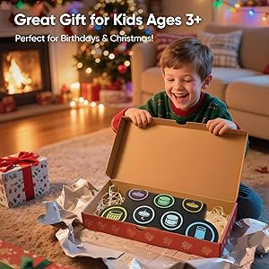 7-Pad Electronic Drum Set for Kids, Portable Electric Drum Kit with Built-in Speaker & Headphone Jack, Kids Drum Set for Beginners Toddlers 3-5 with Pedals & Drumsticks