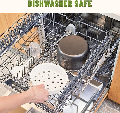 Miniatura 6 de Olla arrocera sin cocer y vaporizador de alimentos para 10 tazas, revestimiento de cerámica, olla interior no tóxica, multifunción de un solo toque