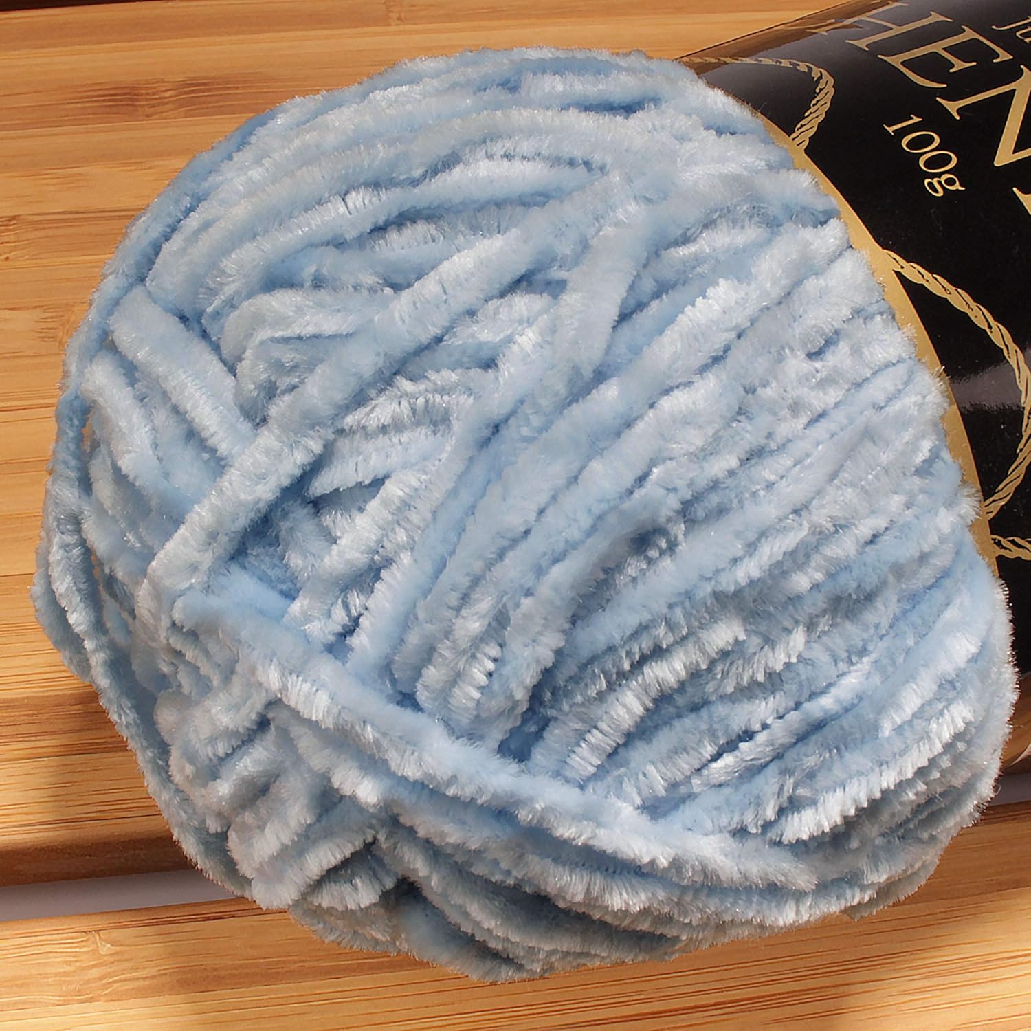 JubileeYarn Chenille Yarn - Worsted Weight - 100g/skein (2 Skeins, 116 Empyrean) - Image 4