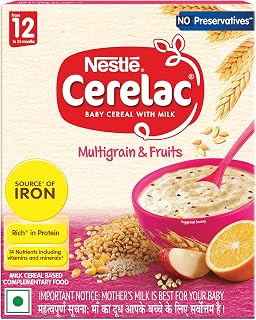 CERELACBaby Food Cereal | Multigrain & Fruits for 12 to...