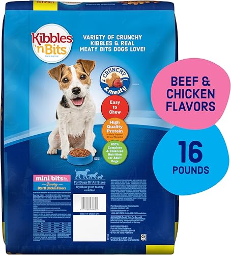 Miniatura 10 de Kibbles 'N Bits Comida seca original para perros, raza pequeña, pequeños bocados de carne y pollo