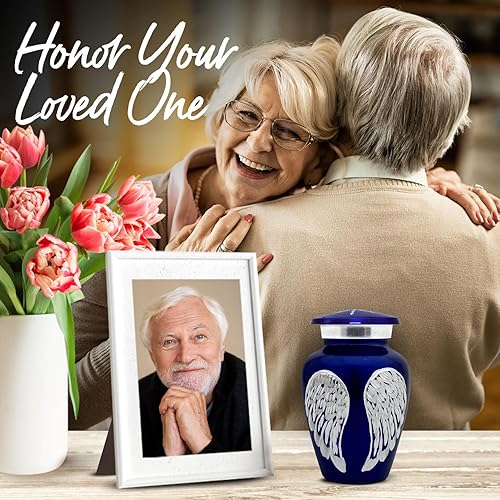 Miniatura 6 de Urna pequeña para cenizas humanas, mini urna de recuerdo para honrar a tus seres queridos, con capacidad para 3 pulgadas cúbicas, homenaje