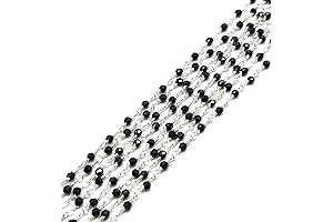 36 Inch Black Spinel Quartz Necklace for Jewelry Making