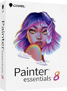 Corel Painter Essentials 8 | Beginner Digital Painting Software | Drawing & Photo Art [PC Key Card]