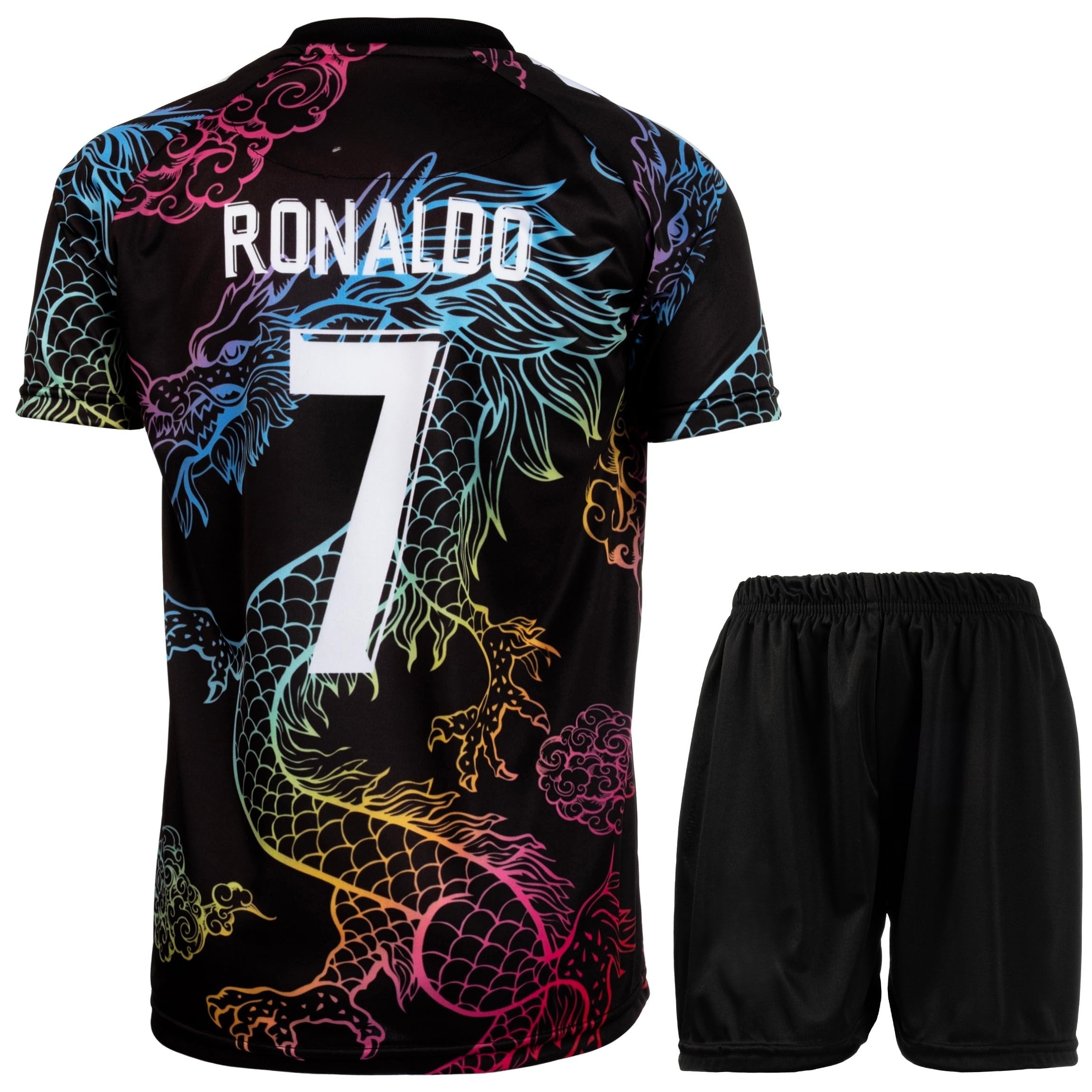 #7 No #10 Maillot Enfant Édition Spéciale Dragon pour Enfants, Shorts, Tailles Jeune