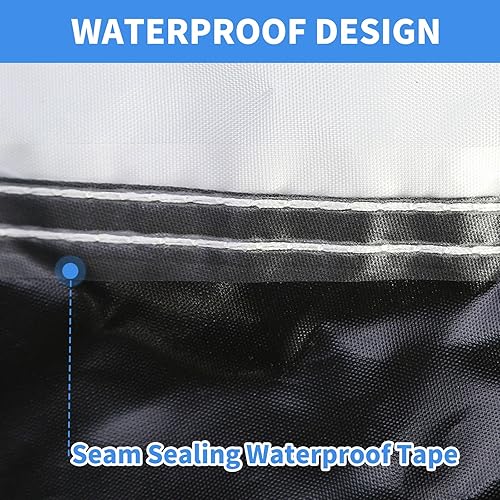 Miniatura 5 de Coverado Funda impermeable para automóvil para todo tipo de clima, cubiertas exteriores completas con bolsillo invisible para espejo, protección