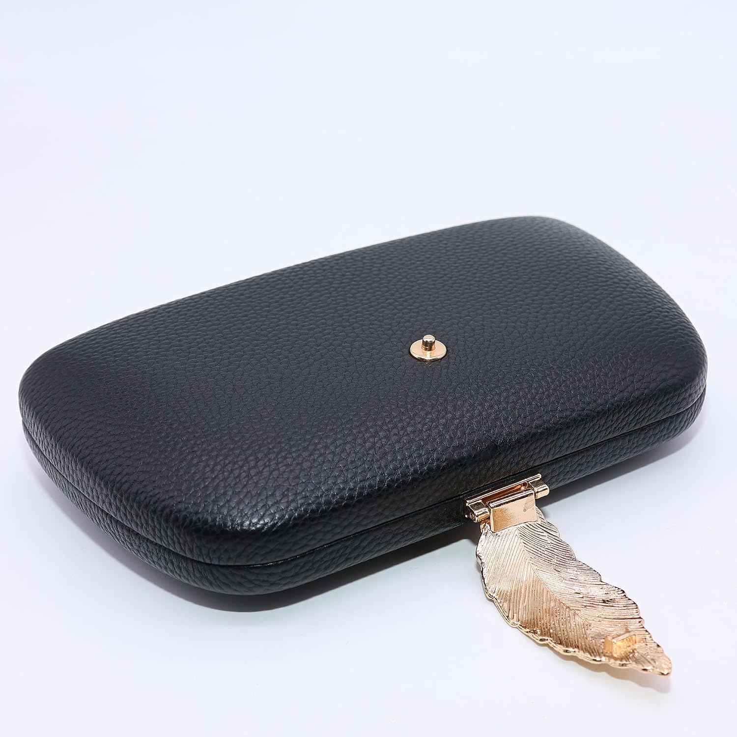Clutch Bags For Women Suede Party Evening Bag Metallic Closure image 4