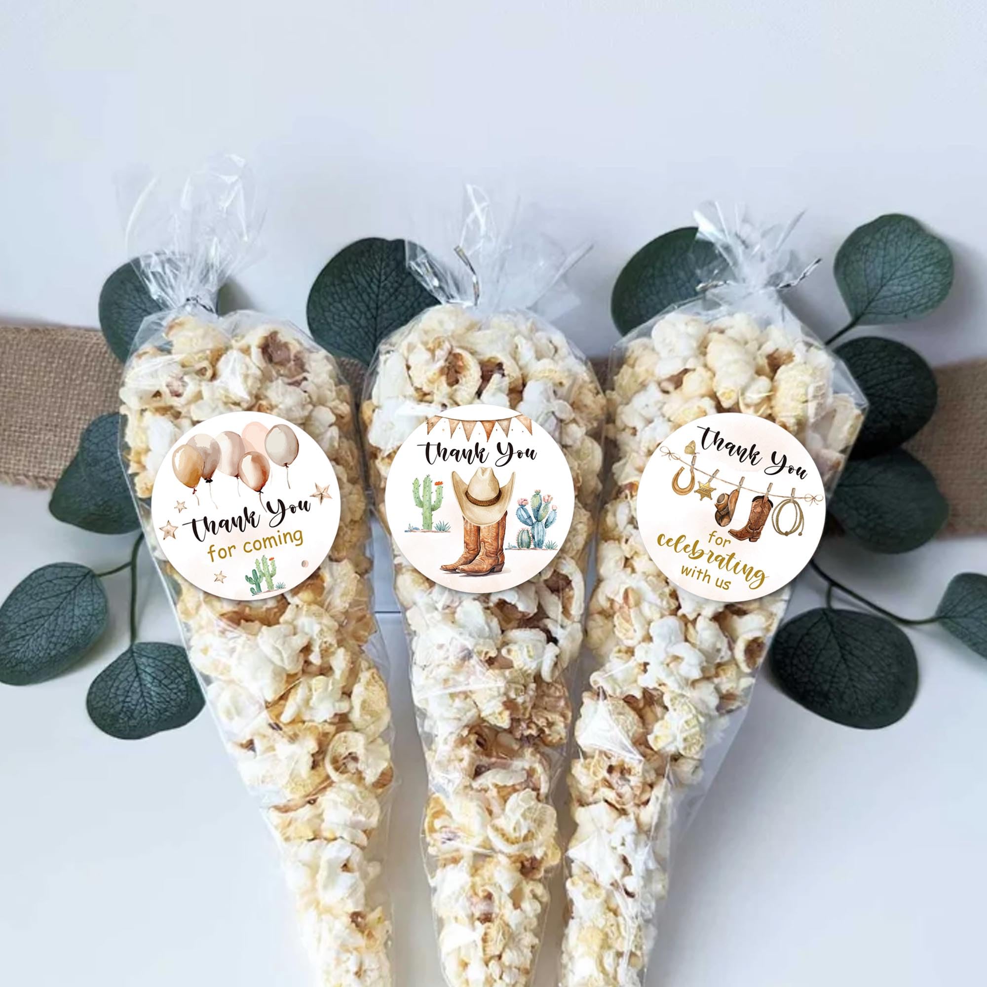 2.4 Inch Cute Cowboy Thank You For Celebrating With Us Sitcker,Baby - View #6