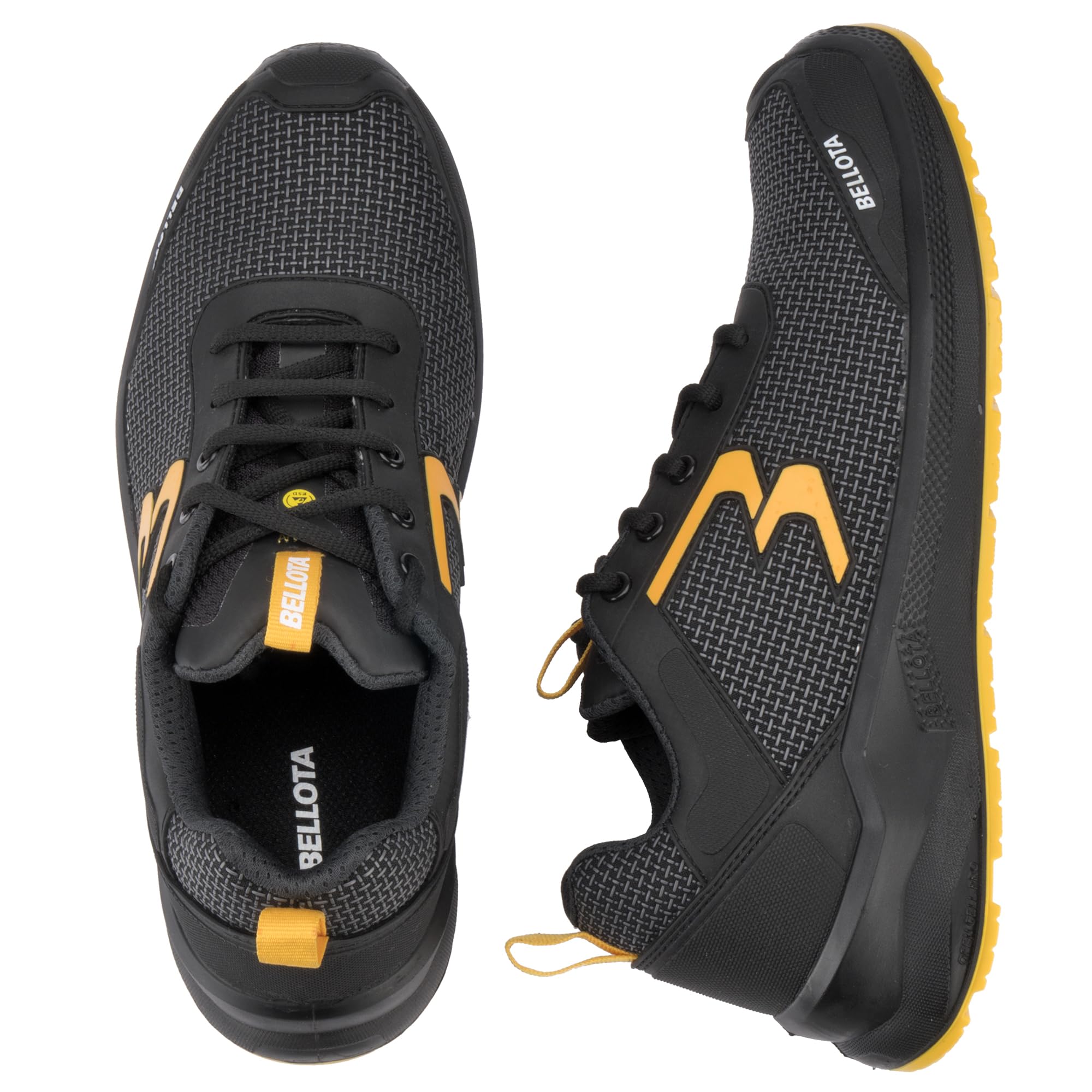 Bellota RUNNS3S48 Zapatilla de Seguridad S3S Hombre Mujer, Negro Talla 49