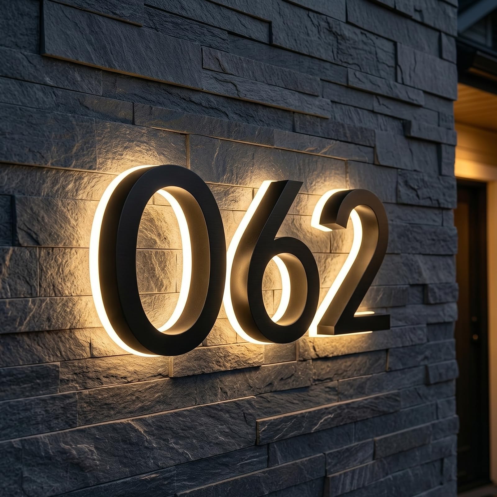 MOLCOVEX Custom Outdoor LED House Numbers