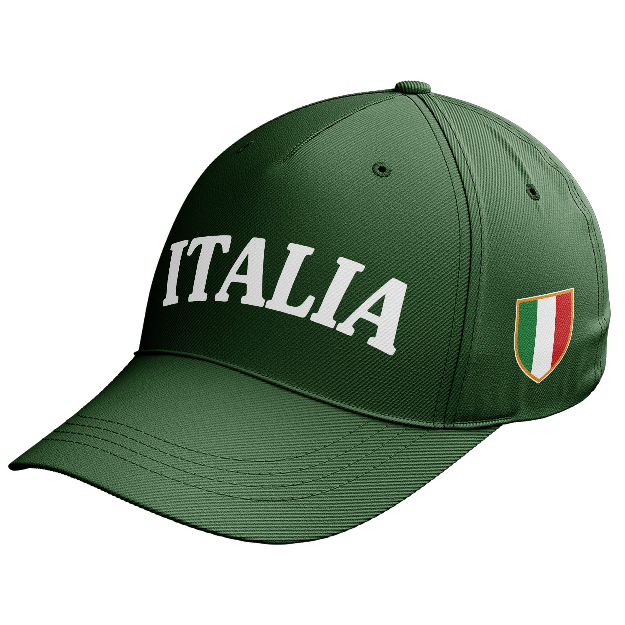 Italia Flag Text Mens Baseball Hat Nations Rugby Supporter Italy Football Italian