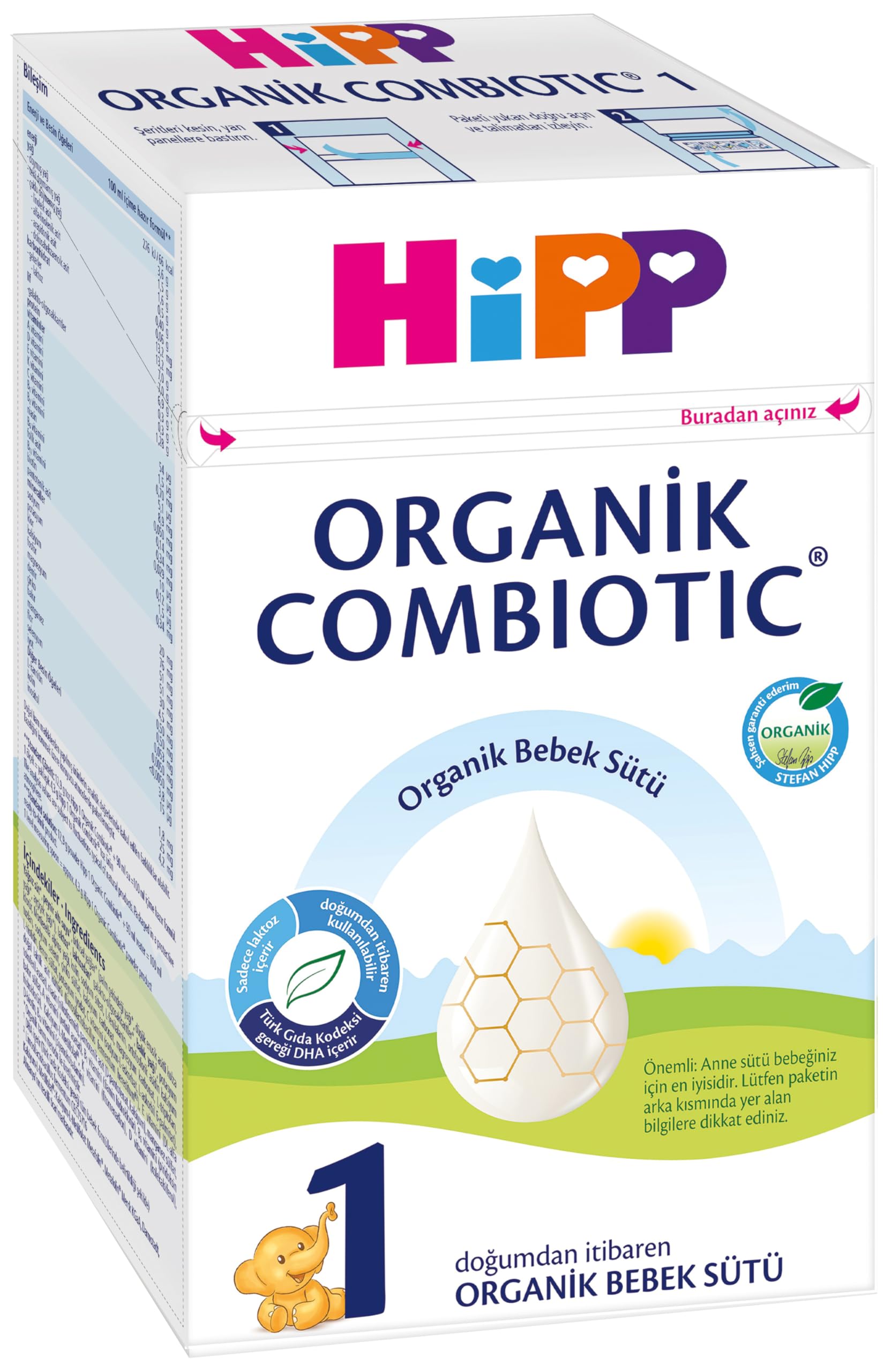 HiPP 1 Organik Combiotic Bebek Sütü 600 gr