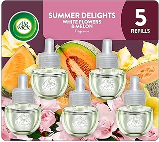 Air Wick Plug in Scented Oil Refill, 5ct, Summer Delights, Air Freshener, Essential Oils