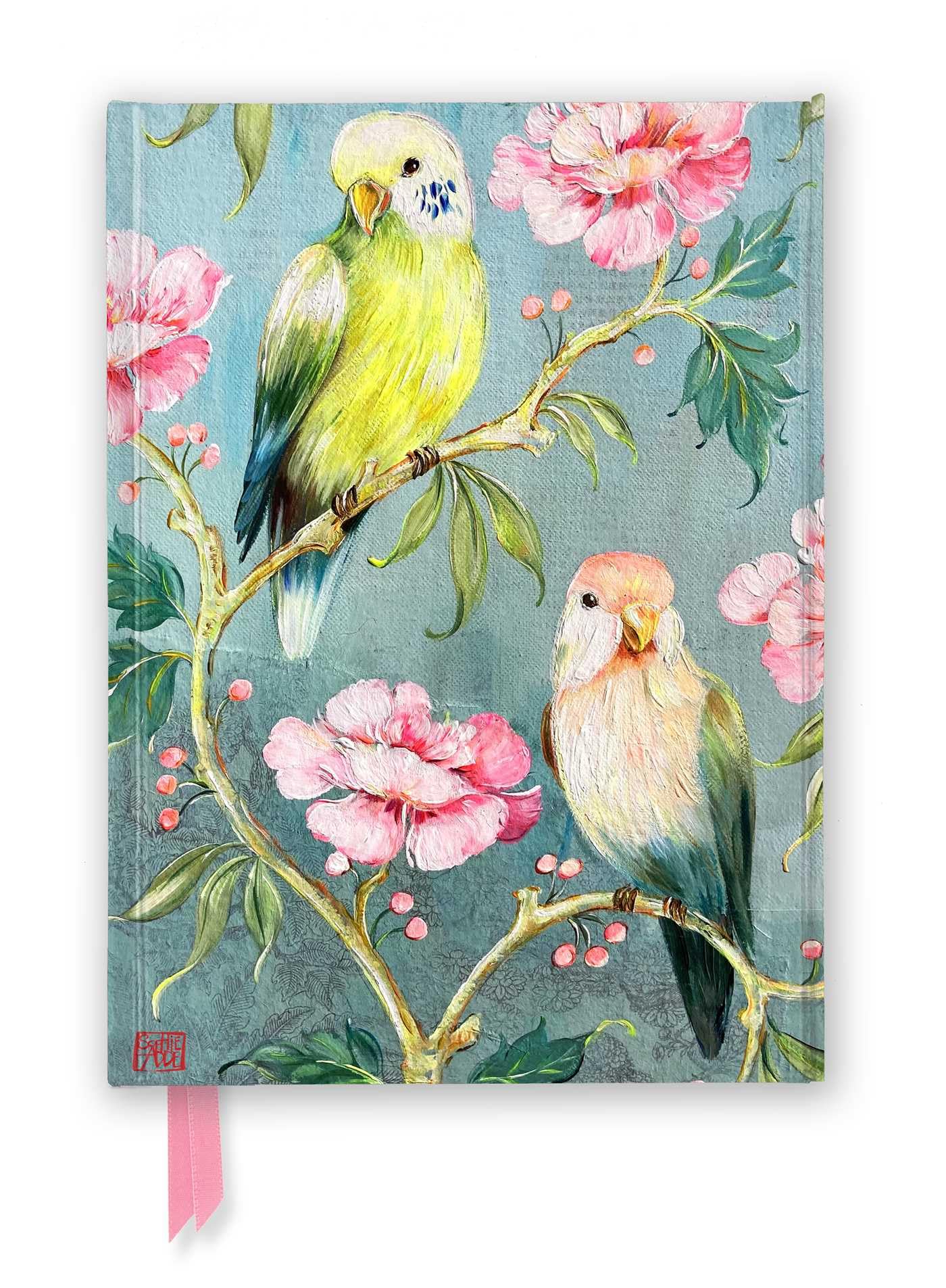 Sophie Adde: Two Parakeets (Foiled Journal) (Notebook / blank book)