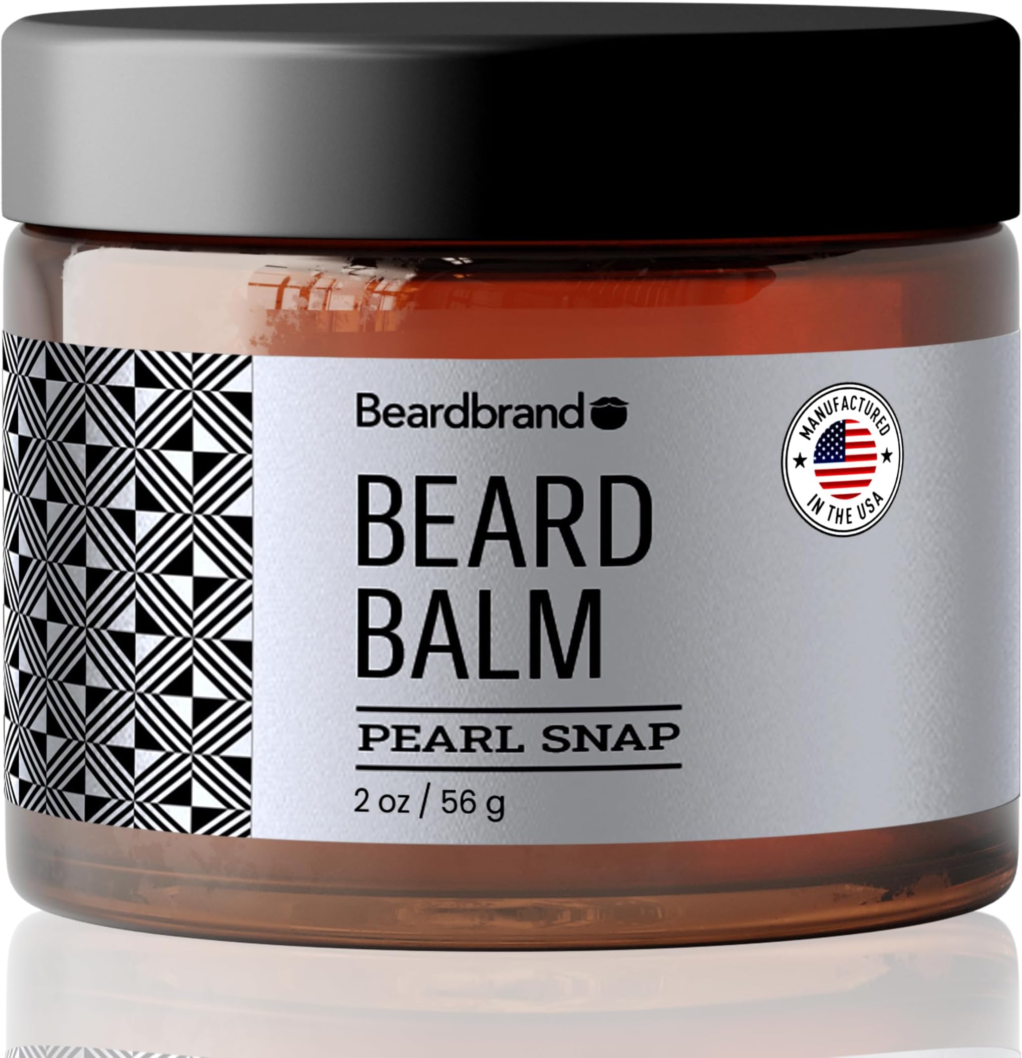 Beard Balm for Men - Travel Pack - Supports Thicker Beard, Pearl Snap Scent, Natural Ingredients Butter Reduces Dryness & Enhances Look - 2 oz