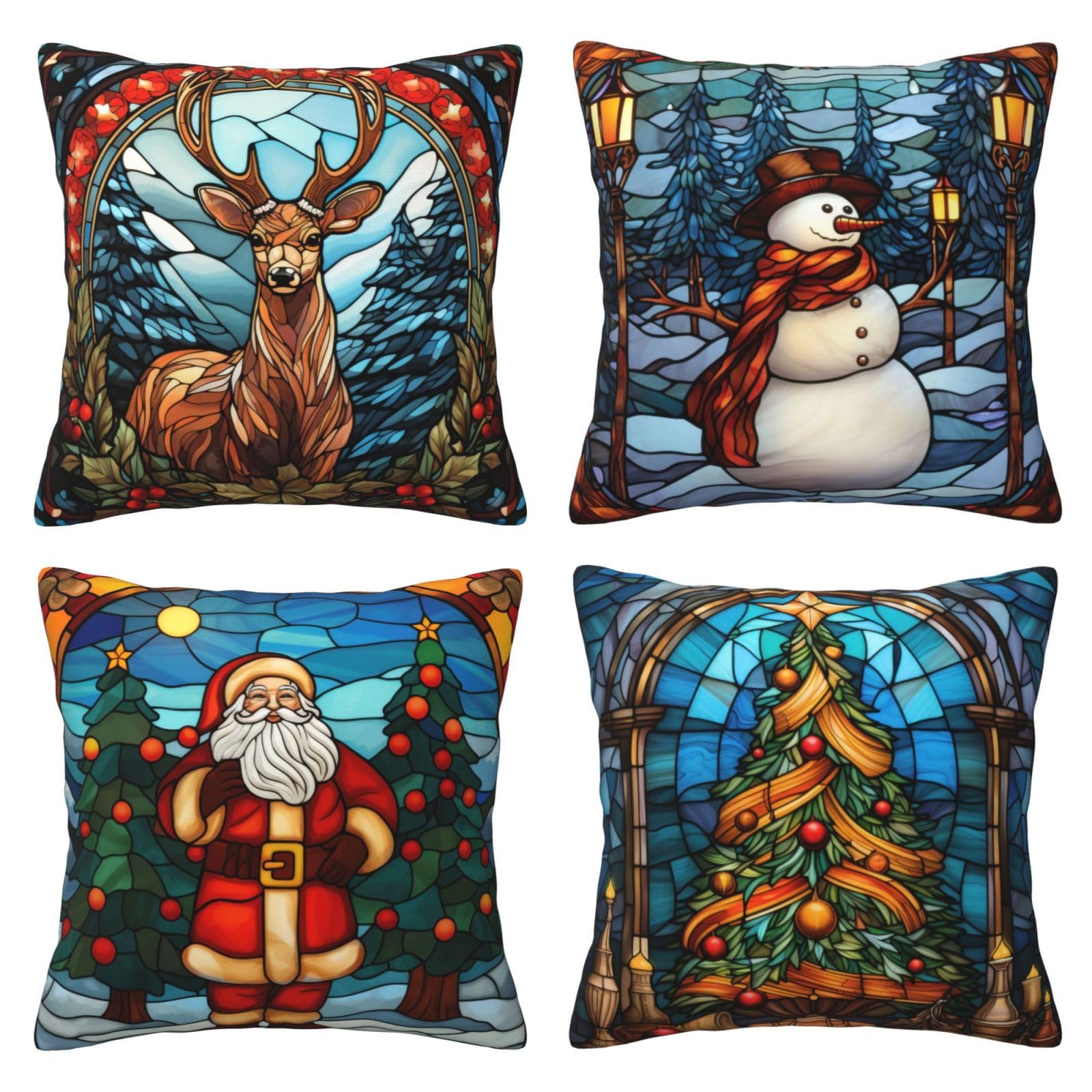 Housse de coussin de Noël 45x45 cm pour sublimer votre canapé cet hiver