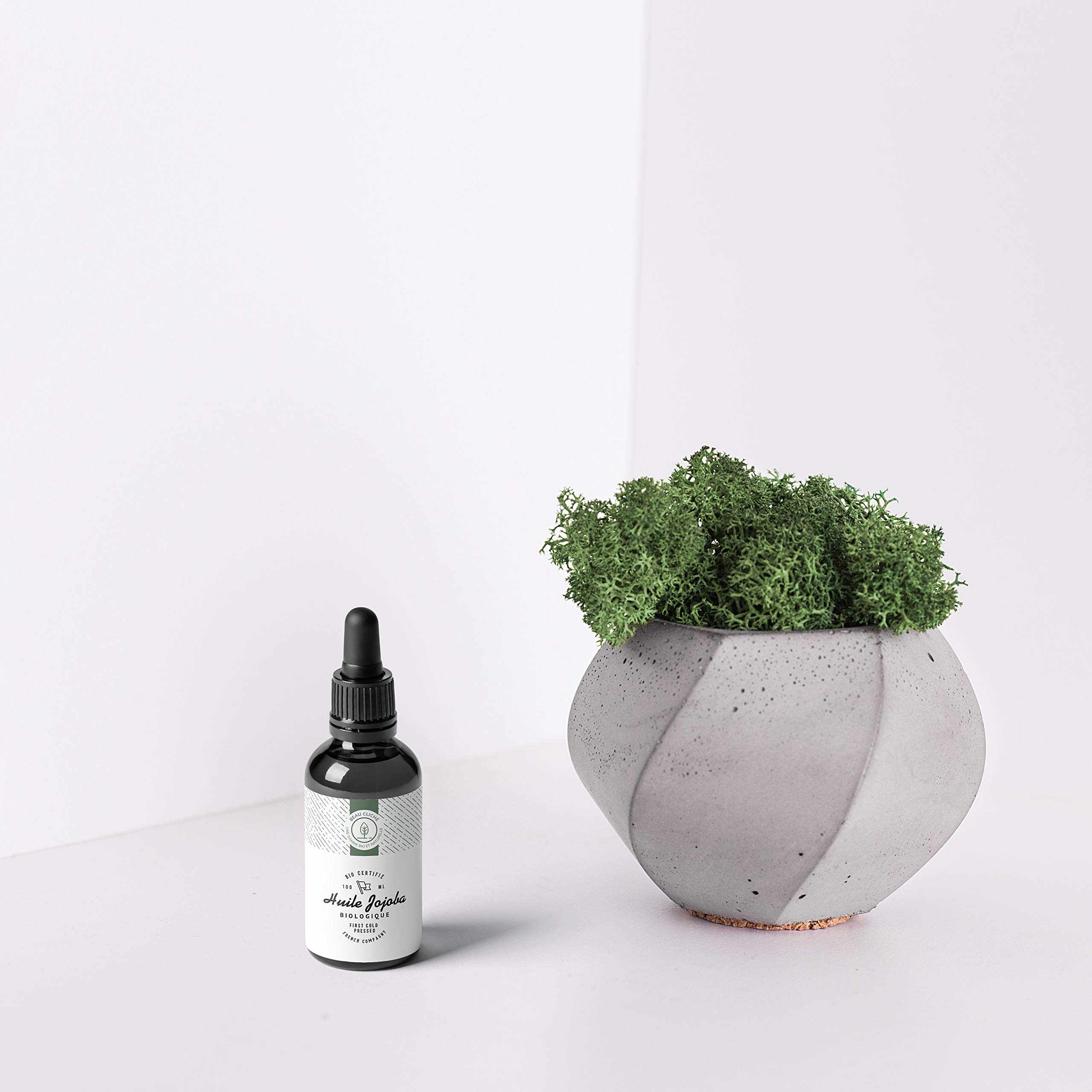 100ml Organic Jojoba Oil, Cold-Pressed, Pure - 100% Natural Care for Skin Hair, Beard - Glass Bottle - Bottled in France - Image 3