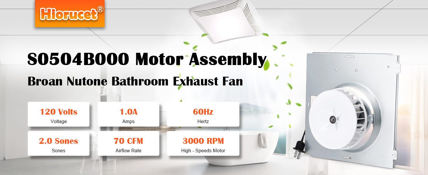 Amazon.com: 769RL B Unit, S0504B000 Motor Assembly for Broan