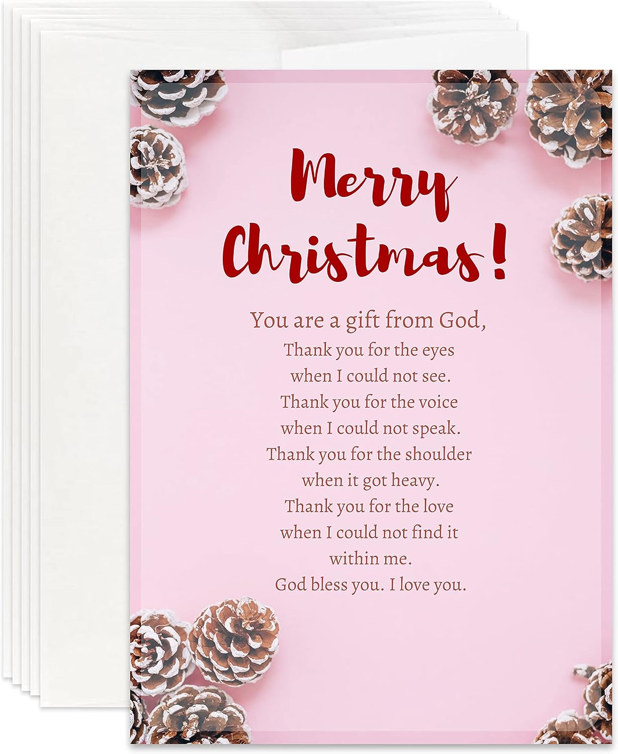 Christian Christmas Card, Christian Holiday Card for Christmas, Religious Christmas Card, Pack of Christian Christmas Cards (Pack of 12)