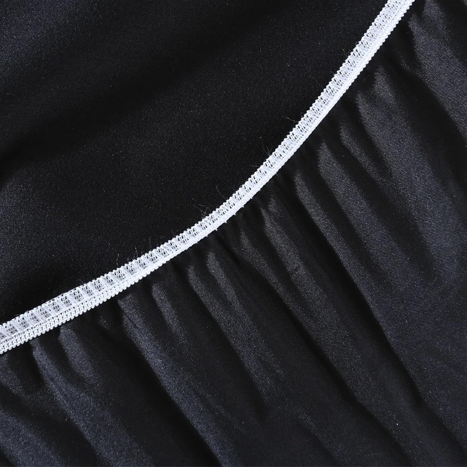 Sobrecolchón Acolchado de Microfibra Protector de colchón sólido Cubierta de sábana Impermeable Cubierta de colchón de Cama(Deep Blue,160x200x30cm)