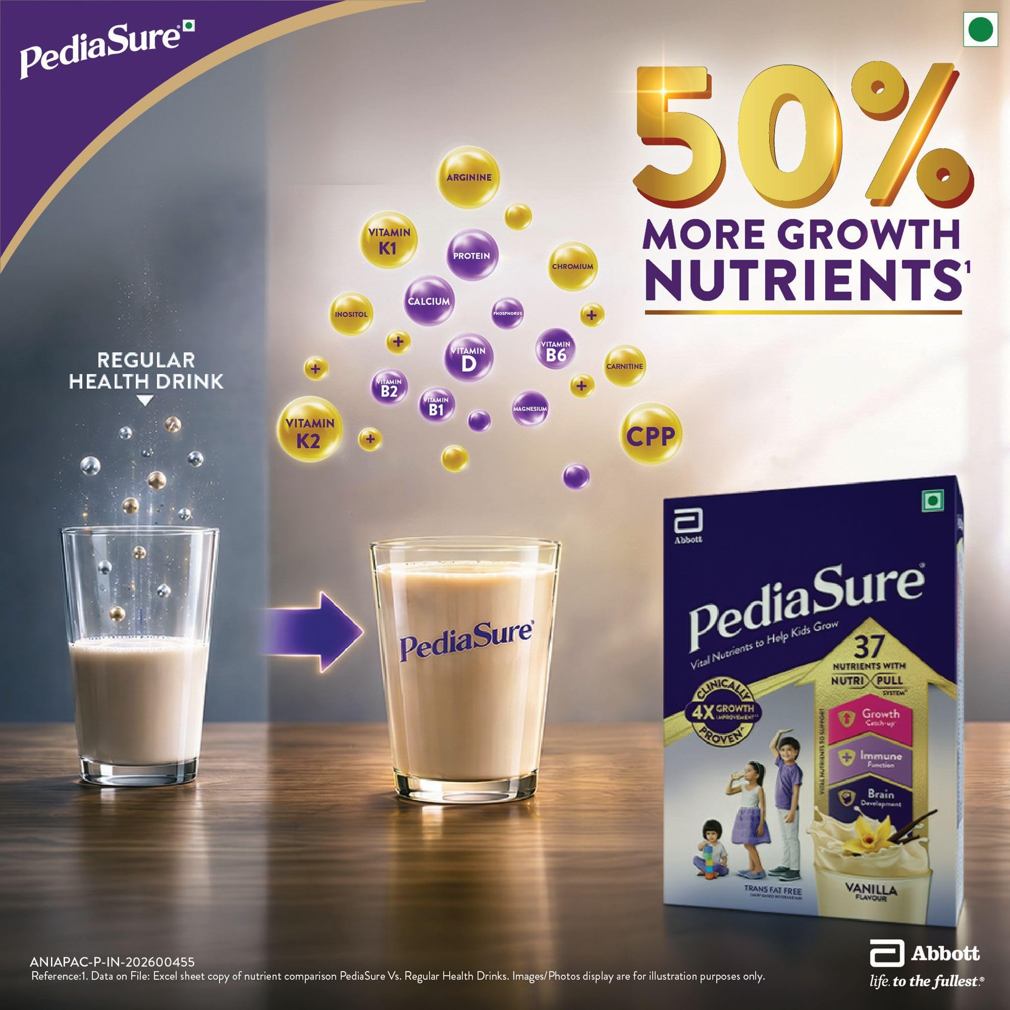 Pediasure Nutritional Drink Powder 950g, Vanilla, Scientifically Designed Nutrition for Supporting Kids Growth